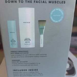 Nuface silk crème activator aqua gel activator brush